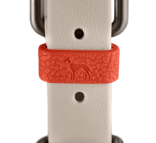 HUNTER Hundehalsband Havanna, Farbe: Greige, Strukturgewebe mit Kunststoffummantelung, breit, komfortabel, langlebig, reißfest, witterungsbeständig, pflegeleicht, Gunmetal-Look, Größe: 50