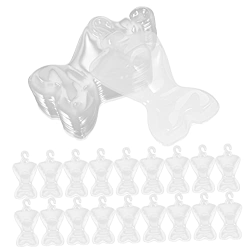 HOMOCONO Plastic Doll Dress Hanger Mannequin 30cm Mini Mannequin Hanger Wardrobe Clothing Organizer for Boys and Girls