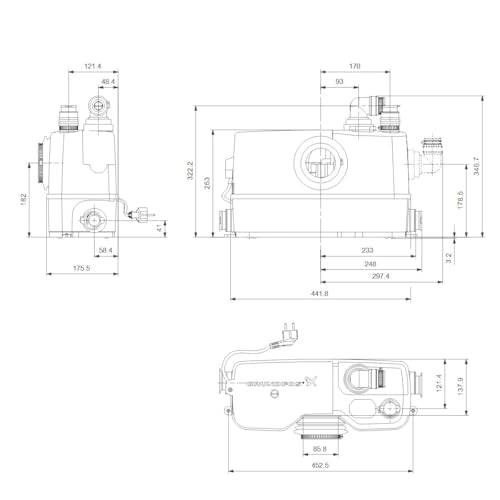 Grundfos Kleinhebeanlage Sololift2 WC-3, 97775315
