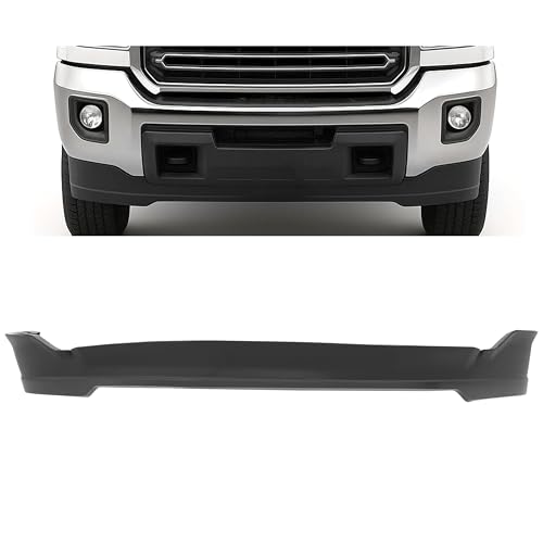 ALMULOO Front Bumper Valance Compatible with 2015-2019 GMC Sierra 2500 HD 3500 HD Heavy-Duty PP Air Dam Front Spoiler Replacement for GM1095202 23320648