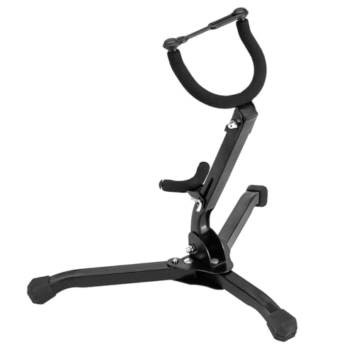 Altsaxophonständer, Tenorsaxophonständer - Alt-Tenor-Saxophonständer | Faltbarer Saxophonständer mit dreieckigem Metallsockel für Saxophonliebhaber, Männer, Kinder, Geburtstage, Kinder, Frauen