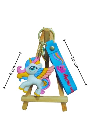 Image of Cute 3D Keychain | Keyring & Quirky Bag Charm | Hard Silicone, Unbreakable | Travel Essential | Kids Friendly | Strap & Bag Hook