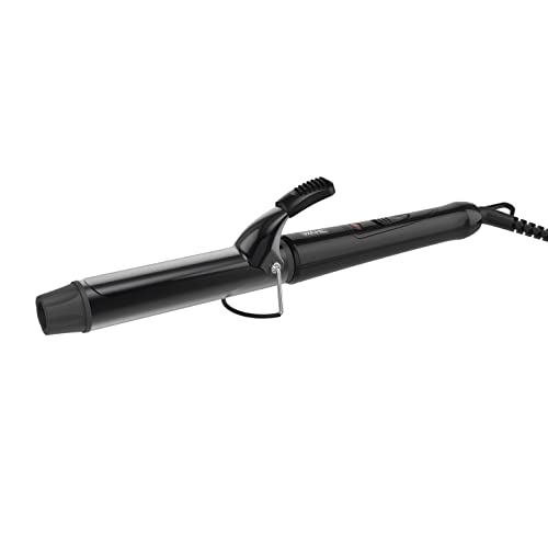 Wahl Curling Tong, Hair Styling Tool, Curling Wand, Ceramic Curlers for Shiny Curls, Corded Hair Curling Wand, Swivel Cord, Quick Heat, Cool Touch Tip, Barrel Clamp, 32mm, Black