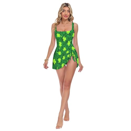 Maillot de bain une pièce floral vert idéal pour vos journées spa et plage