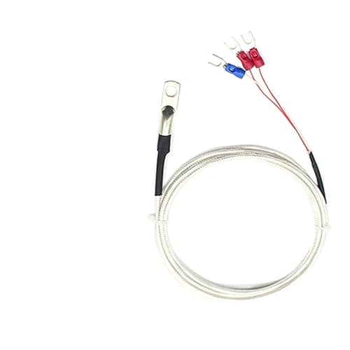 Termopar sensor de temperatura RTD PT100 con cable de 3 hilos y sonda con punta de cobre