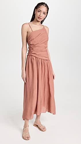 Moon River Women's Cutout Dress, Terracotta, Tan, Pink, L #TOP4