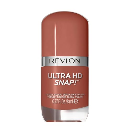Image of REVLON Ultra HD Snap Nail Polish, Glossy Nail Color, 100% Vegan Formula, No Base And Top Coat Needed, 013 Basic, 0.27 Fl Oz