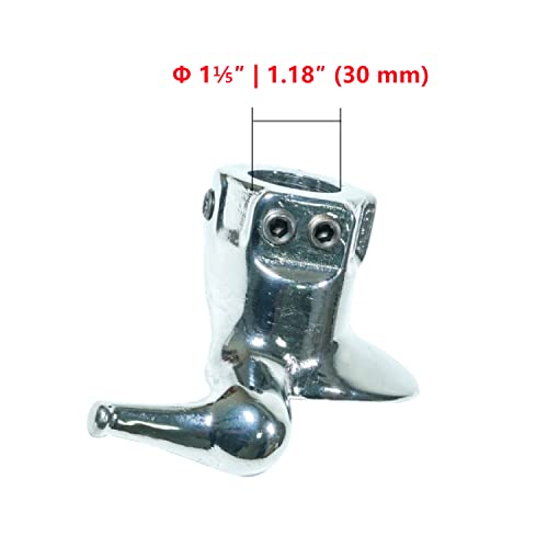 Image of Motorcycle Tire Changer Duckhead, Motor Tire Machine Mount Demount Head, Metal Duck Head Wheel Tyre Repair Tool, Cast Steel, Electroplated Coating, Straight Hole Φ 1⅕″ | 1.18″ (30 mm), Pack of 1