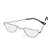 Bristol Novelty BA733 Half Moon Glasses, Gold, One Size