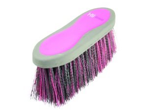 HySHINE Pro Groom Long Bristle Dandy Brush - Navy/Light Blue