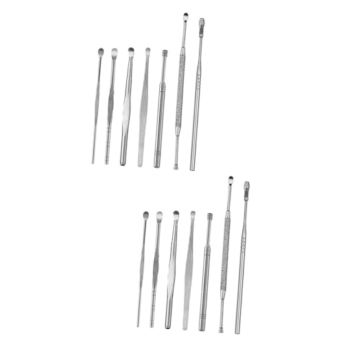 COLLBATH 2sets Ear Hair Waxing Kit Ear Wax Removal Tool Cleaner Portable Storage Box 7pcs*2 -  FL58134WU06F2IMW