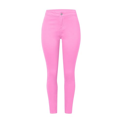 Women's Jeans Fashion High Waisted Petite Plus Size Stretch Colored Jeans Pants3