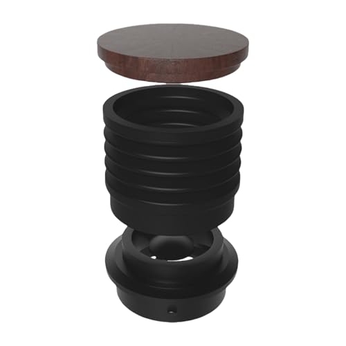 QINZITAO Molinillo de café con tolvas de dosis única, cubo de frijoles de presión manual con fuelle de silicona, adecuado para máquinas de varias series
