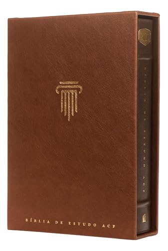 Bíblia de Estudo ACF, Couro-soft marrom | Com comentários da King James Study Bible