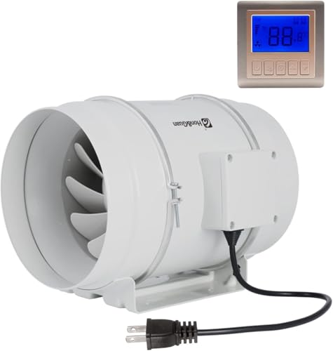 【在庫処理】Hon&Guan ダクトファン 200mm インバータダクトファン...