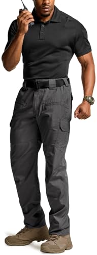 cqr men39s tactical pants water resistant ripstop cargo pants lightweight edc work hiking pants outdoor apparel