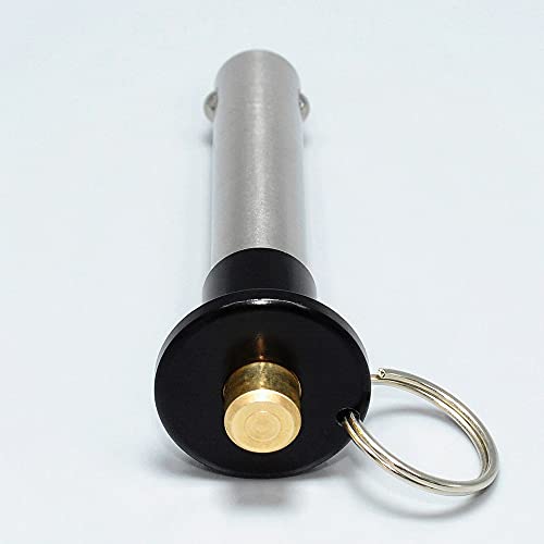 AUZHU- PLA-インチ - マリングレード ステンレススチール ボールロックピン クイックリリースピン ボタン位置決めピン付き スプリングピン インデックスピン 位置決めピン 安全ピン ダボ サイズ: M1/2インチ - 長さ2.5インチ