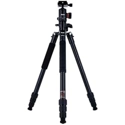 Tripode Rollei Carbono Rollei C5I MAKRO Pro I Trípode de Carbono I Negro I Cabezal de Bola 3D I Monopié I Soporte para Smartphone I Placa de liberación rápida I Columna Central giratoria 90°