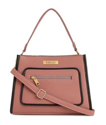 Image of Fargo Mila Handbag for Women | Soft Vegan Leather, YKK Zipper, Stylish Shoulder Purse for Office, College, Casual & Event Use | Made in India