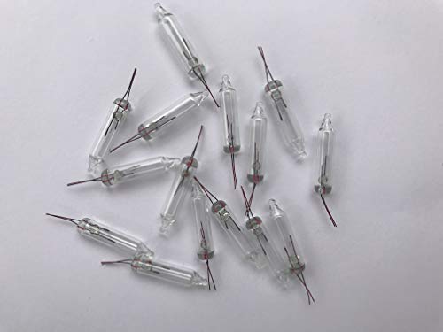 Prestige Glass Art 3.5 Volt Clear Replacement Christmas Mini Light Bulbs - 100 Clear Mini Light Bulbs - NO Base! - 0.12 amp 0.42 watt