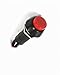 Produktbild myshopx DRUCKTASTER TASTSCHALTER 12/24V SCHWARZ ROT Taster Schalter 1 STÜCK (2)
