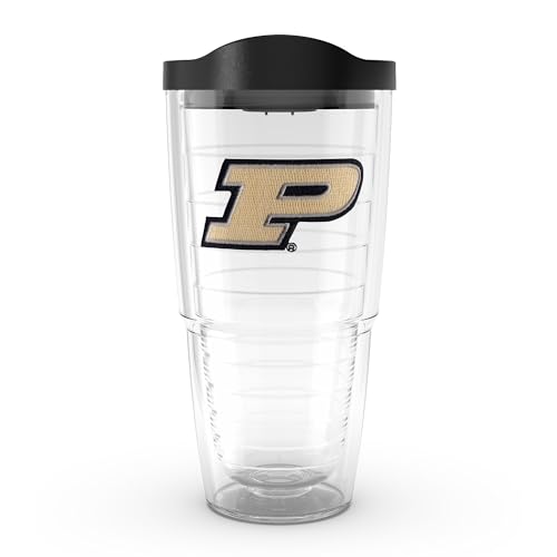 Tervis Made in USA Double Walled Purdue University Boilermakers Insulated Tumbler Cup Keeps Drinks Cold & Hot, 24oz, Primary Logo
