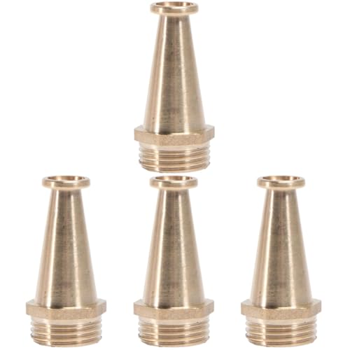 BESPORTBLE 4 Stück Messing Strahldüsen Hochdruck Wassersprühdüsen Ersatz Für Autowäsche Und Gartenbewässerung Sprüher Zubehör