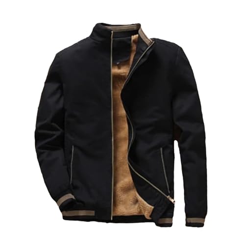 Veste bomber d'automne pour homme doublée polaire chaude et coupe-vent veste SIYAN