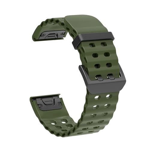 [�����ȓX] 22/26MM �V���R���X�g���b�v �ɓK��Garmin �N�C�b�N�t�B�b�g�o���h Fenix 8 47mm 51 7 7X 7S 6 6X Pro 5 5X Epix 2 Forerunner 965 955 945(Army Green,22