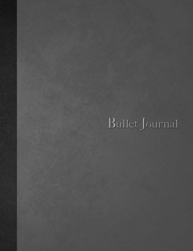 Bullet Journal: A4 - Gris foncé - 160 pages - couverture souple "...