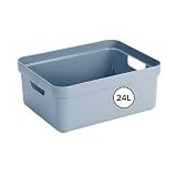 Sunware Sigma Home Contenitore plastica 24L – 44,5x34,5x18,3cm – Contenitori plastica per Bagno e Cucina organizer – compatibile con Coperchio (Venduto separatamente)