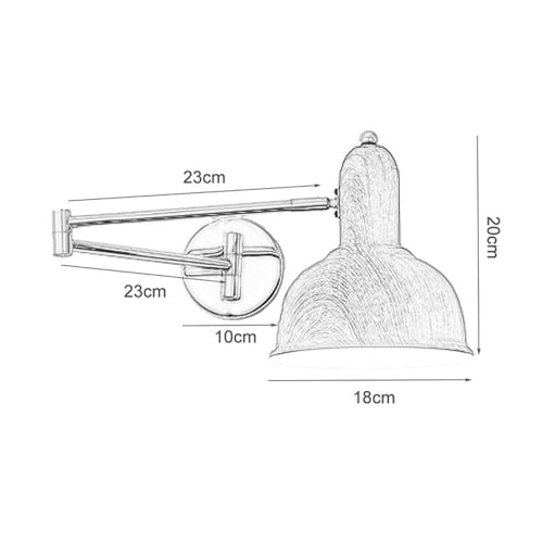 Applique liseuse orientable en métal chromé et abat-jour effet bois