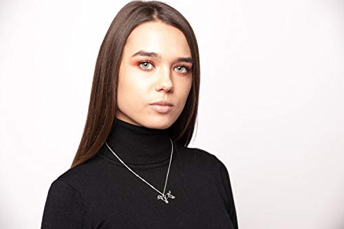 La Menagerie Cane Argento, collana geometrica