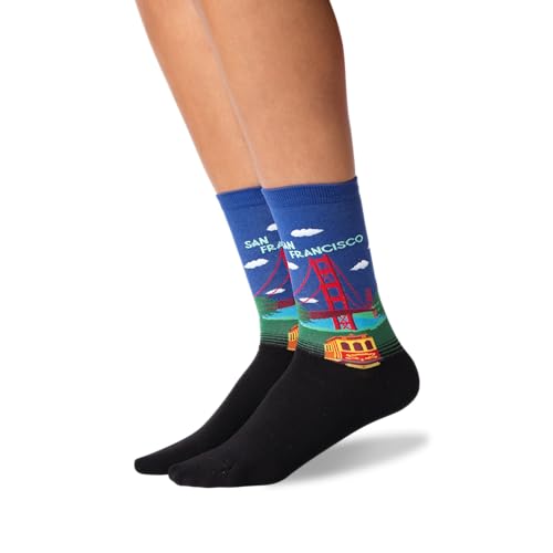 Hot Sox Women's Fun USA Travel & Cities Crew Socks-1 Pair Pack-Cool & Artistic Gifts4