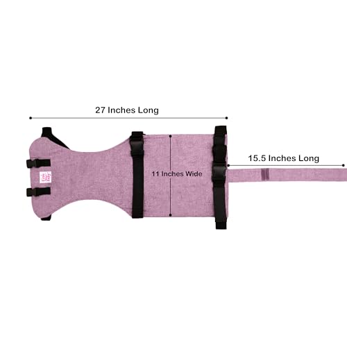 Image of Portable Baby Chair Strap - Travel Dining Seat Cover for Babies & Toddlers | Portable Baby Chair for Travel | Compact, Foldable Baby Seat Cover - Pink