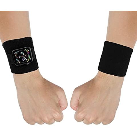 IFCASE Sport Sweatband Wrist/Ankle Band for Apple Watch 49/46/45/44mm iWatch Series Ultra 10 9 8 7 6 5 4 SE, Unisex Wristband/Ankleband (M) Cover