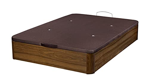 Santino Canapé Abatible Wooden Gran Capacidad Nogal 150x190 cm con Montaje a Domicilio Gratis