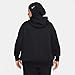 Nike, Women's, Sportswear Phoenix Fleece Oversized Pullover Hoodie, Black/Sail, L
