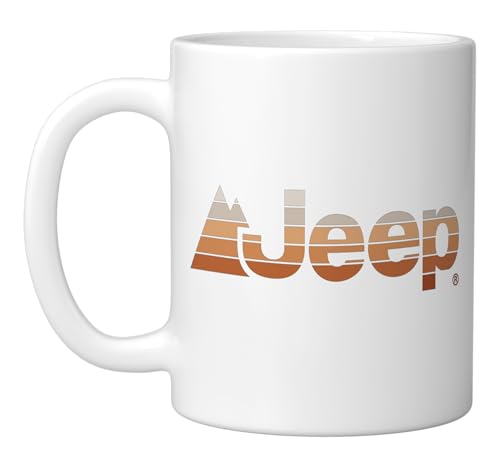 Mug cerámico oficial Jeep logo Sunset 11 oz blanco miniatura 1