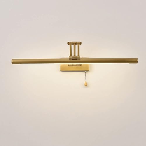 Miniatura 6 de Lámpara de pared LED ajustable de cobre para espejo de baño lámpara de tocador moderna con interruptor de cadena para UNA decoración elegante del
