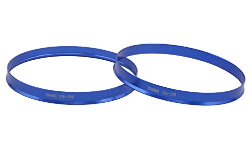Image of 106 to 108 Hub Centric Rings (Pack of 4) Aluminium Alloy Wheel Center Rings Hubrings 108 to 106 ID=106mm OD=108mm