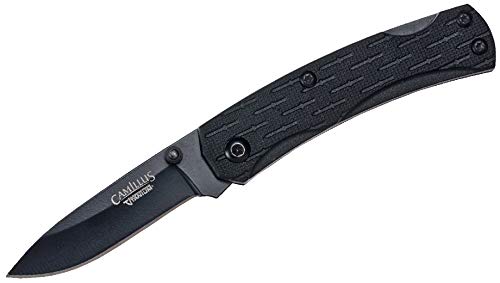 Camillus CAMLITE Mini Cuchillo Plegable, Unisex-Adult, Negro