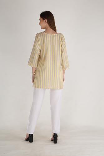 Image of Women's Cotton Straight Kurta with Pant
