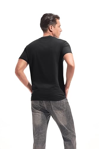 VEIISAR Mens T Shirt - Short Sleeve Crew Neck Soft Fitted Elastic Tees Fresh Classic Tshirts Color 20+3