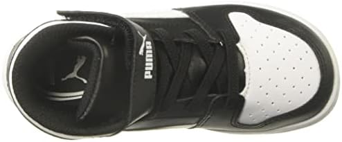PUMA Men's Rebound Layup Sneaker, Black White, 11 | Image 4