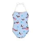 Hawapod Butterfly Flag Blue Children Swimwear Baby Girl One Piece Swimsuits Summer Kids Fashion Bathing Suit