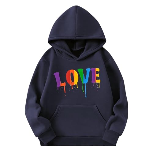 Cute Hoodies for Girls Casual Hooded Sweatshirts Oversized Long Sleeve Pullover Loose Preppy Clothes 4-13 Years3