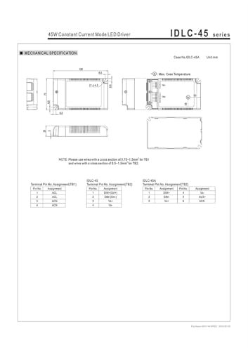 Alimentation haut de gamme IDLC-45-1050 45W variable 1050mA sans flicker - 3