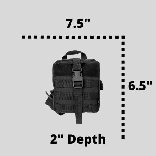 Miniatura 4 de Molle - Bolsa táctica IFAK de pierna caída, estilo militar, equipo médico de primeros auxilios, resistente al agua