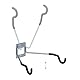 Relaxdays Fahrrad Wandhalterung, klappbar, Tragkraft 25 kg, Wohnung & Keller, 11x31x33 cm, Fahrradhalter, schwarz/Silber